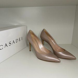 Casadei Pellame Bridal Pumps in Ecru Color - Size 36.5